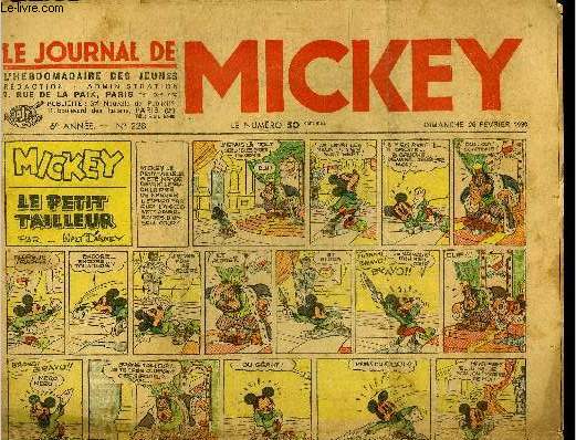 Le journal de Mickey - 6eme anne - n228 - 26 fvrier 1939