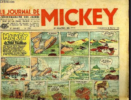 Le journal de Mickey - 6eme anne - n232 - 26 mars 1939