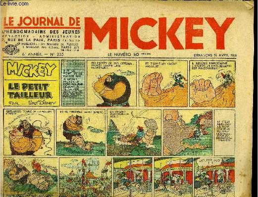 Le journal de Mickey - 6eme anne - n235 - 16 avril 1939