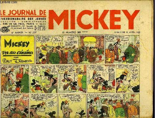 Le journal de Mickey - 6eme anne - n237 - 30 avril 1939