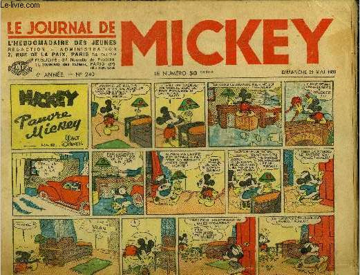 Le journal de Mickey - 6eme anne - n240 - 21 mai 1939