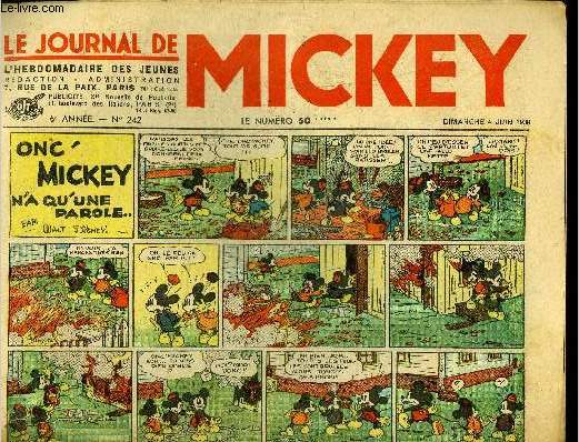 Le journal de Mickey - 6eme anne - n242 - 4 juin 1939