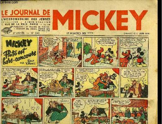 Le journal de Mickey - 6eme anne - n243 - 1 juin 1939