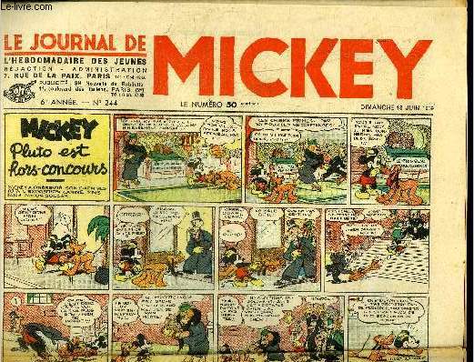 Le journal de Mickey - 6eme anne - n244 - 18 juin 1939
