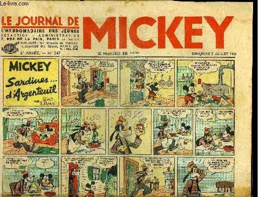 Le journal de Mickey - 6eme anne - n247 - 9 juillet 1939