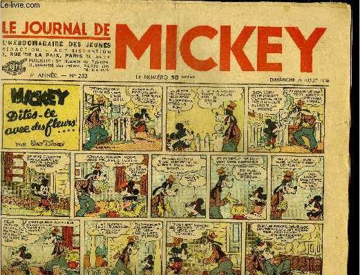Le journal de Mickey - 6eme anne - n253 - 20 aot 1939