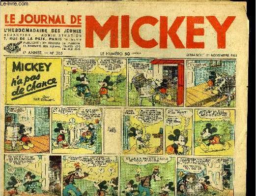 Le journal de Mickey - 6eme anne - n265 - 12 novembre 1939