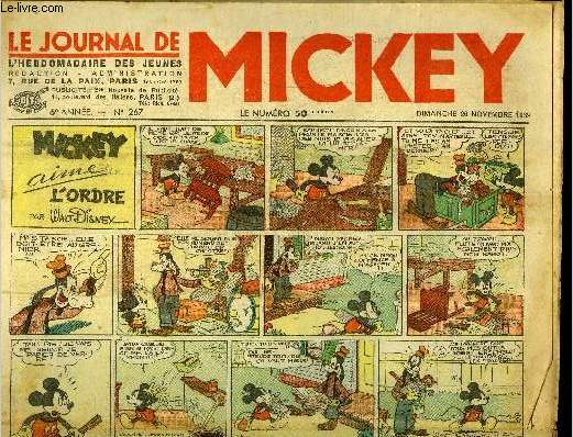Le journal de Mickey - 6eme anne - n267 - 26 novembre 1939