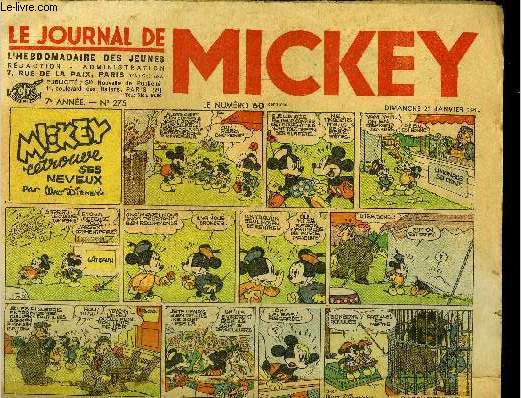 Le journal de Mickey - 7eme anne - n275 - 21 janvier 1940