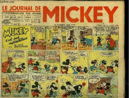 Le journal de Mickey - 7eme anne - n284 - 24 mars 1940