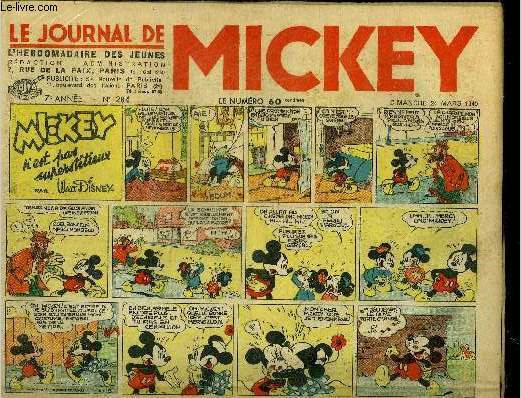 Le journal de Mickey - 7eme anne - n284 - 24 mars 1940