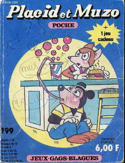 Placid et Muzo Poche - n 199 - Serveurs de snack-bar