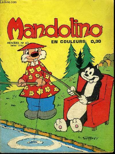Mandolino - mensuel n°63 - Mandolino et cette sacrée paresse - Franck - 1965 - Foto 1 di 1