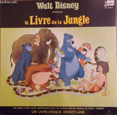 Livre-disque vinyle 33t - Le livre de la jungle