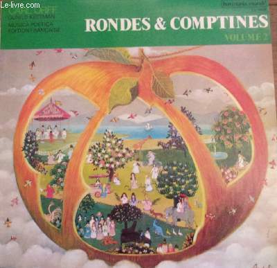 Disque vinyle 33t - Rondes et comptines - Volume 2