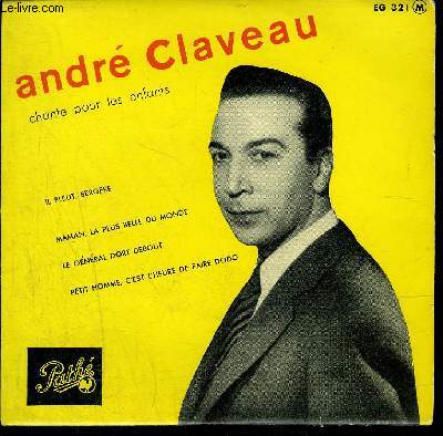 disque 45t // Andr Claveau chante pour les enfants
