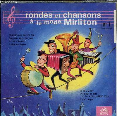 disque 45t // Rondes et chansons  la mode Mirliton n1