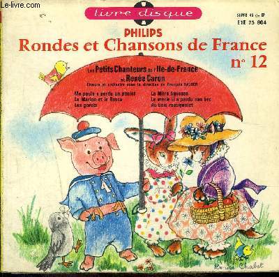 disque 45t // Rondes et chansons enfantines n12