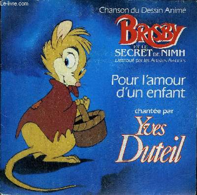 Disque 45t // Brisby et le secret de Minh, chanson du dessin anim