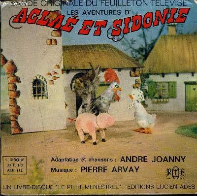 Livre-disque 33t // Les aventures d'Agla et Sidonie - bande originale du feuilleton tlvis