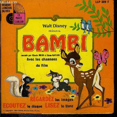 Livre-Disque 45t // Bambi