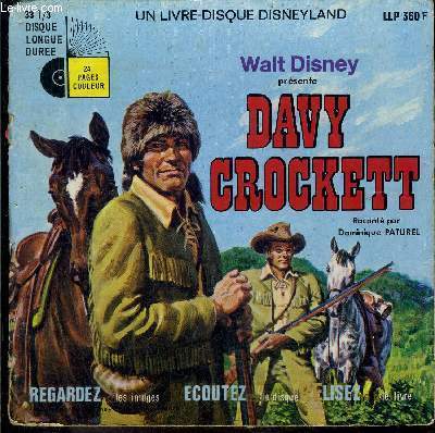 Livre-Disque 33t // Davy Crockett