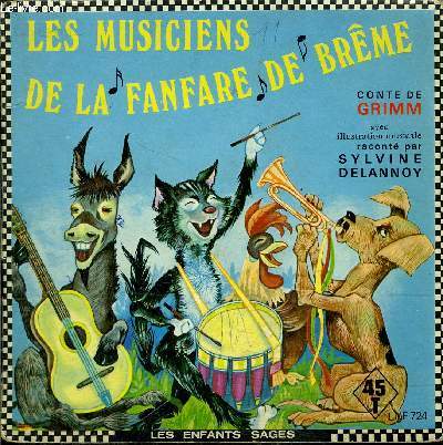 livre-disque 45t // Les musiciens de la fanfare de Brme