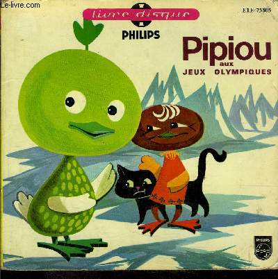 livre-disque 45t // Pipiou aux jeux olympiques