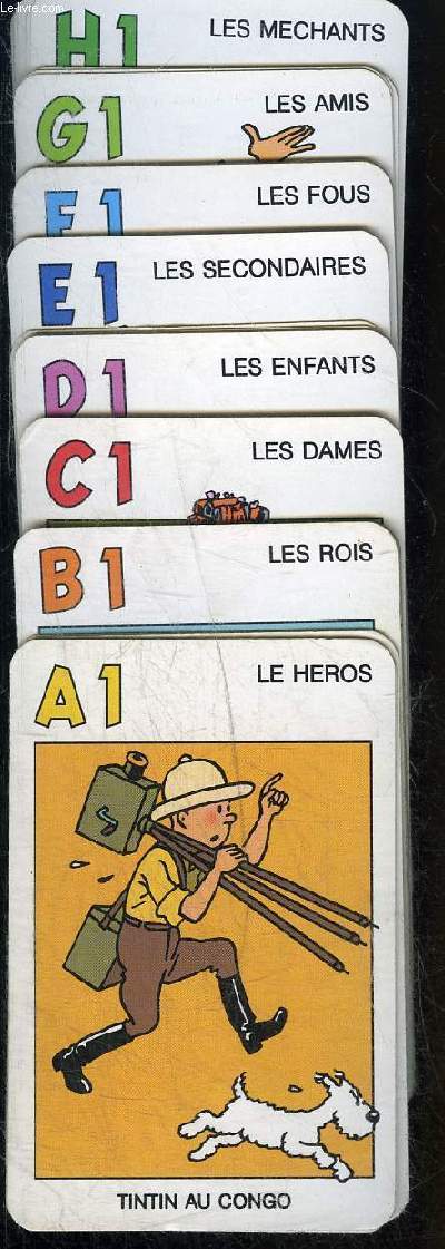 Set de cartes à jouer les 7 familles : Tintin - Collectif - 0 - Afbeelding 1 van 1