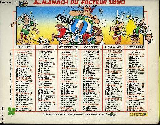 Almanach du facteur 1990 - Astrix