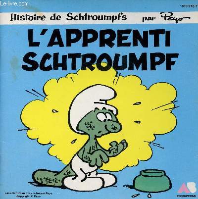 Livre-disque 45t / L'apprenti Schtroumpf