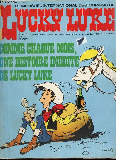 Le mensuel international des copains de Lucky Luke n5 - 1ere anne - Juillet 1974