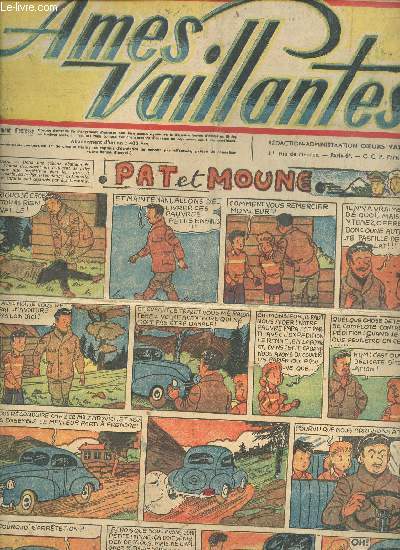 Âmes Vaillantes - année 1948 - Hebdomadaires du 25 janvier au 5 décembre 1948 - 18 numéros (incomplet) : n°4 + 8 + 10 + 11 + 13 + 19 + 26 à 30 +37 + 40 à 44 + 49