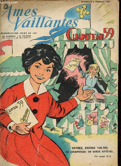 mes Vaillantes - Anne 1959 - Hebdomadaires du 8 fvrier au 29 novembre 1959 - 6 numros (incomplet) : n6 + 18 + 27 + 47 + 48
