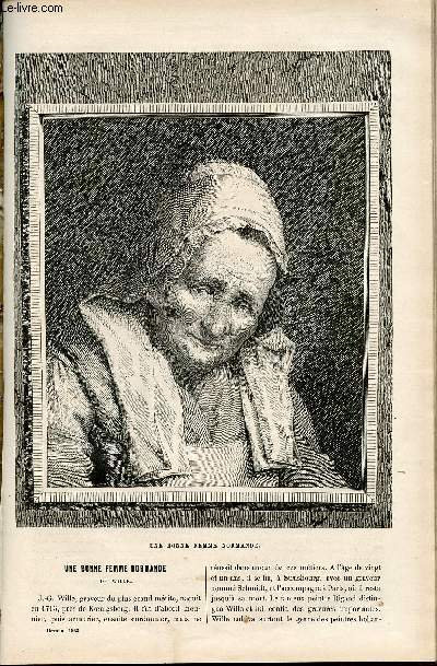 L'ami de la jeunesse et des familles - nouvelle srie - mensuel Octobre 1863 - Une bonne femme normande par Wille