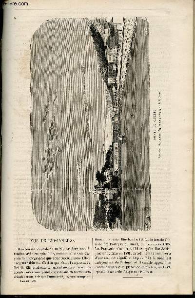 L'ami de la jeunesse et des familles - nouvelle srie - mensuel Novembre 1864 - Vue de Rio-Janeiro