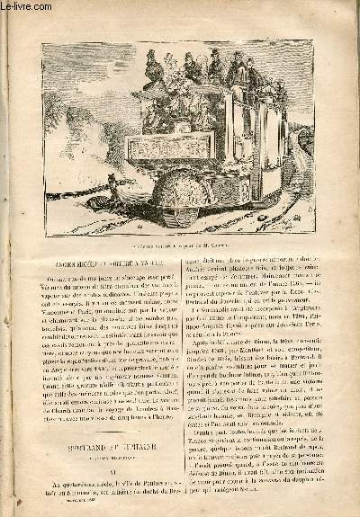 L'ami de la jeunesse et des familles - nouvelle srie - mensuel Septembre 1869 - Ancien modle de voiture  vapeur