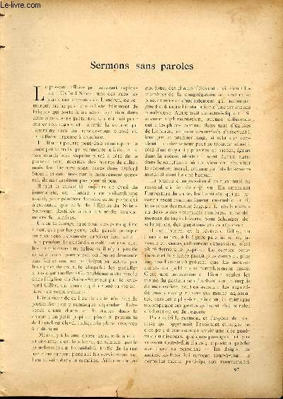 L'ami de la jeunesse et des familles - nouvelle srie - Fvrier 1906 - Sermons sans paroles
