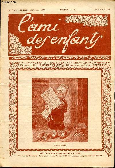 L'ami des enfants, journal illustr de l'enfance et de la jeunesse - Hebdomadaire n2284 - 10 dcembre 1927 - Science lourde