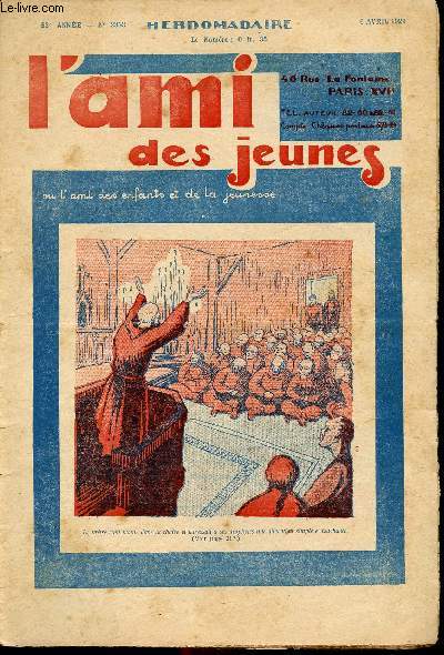 L'ami des jeunes ou L'ami des enfants et de la jeunesse - Hebdomadaire n2353 - 6 avril 1929 - Ali l'gyptien