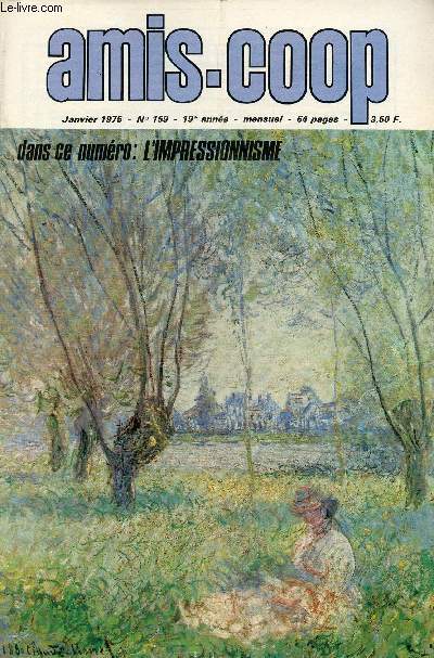 Amis-Coop - mensuel Janvier 1975 - n159 - L'impressionnisme