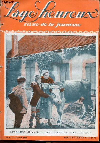 L'ge Heureux - hebdomadaire n2 - 14 janvier 1926 - Sans famille (Hector Mallot)
