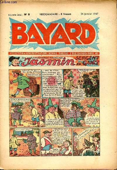 Bayard, nouvelle srie - Hebdomadaire n8 - 26 janvier 1947