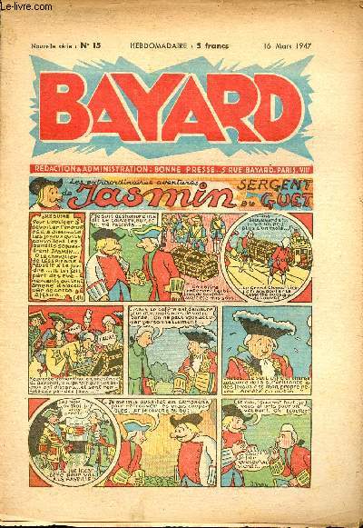 Bayard, nouvelle srie - Hebdomadaire n15 - 16 mars 1947