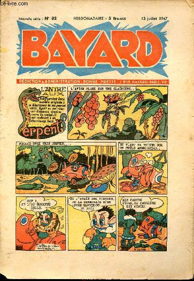 Bayard, nouvelle srie - Hebdomadaire n32 - 13 juillet 1947