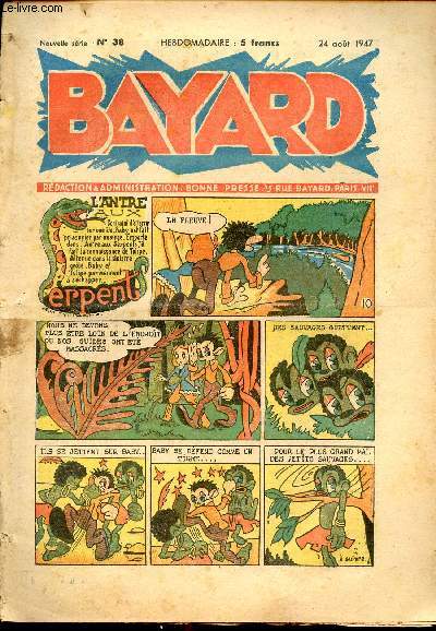 Bayard, nouvelle srie - Hebdomadaire n38 - 24 aot 1947
