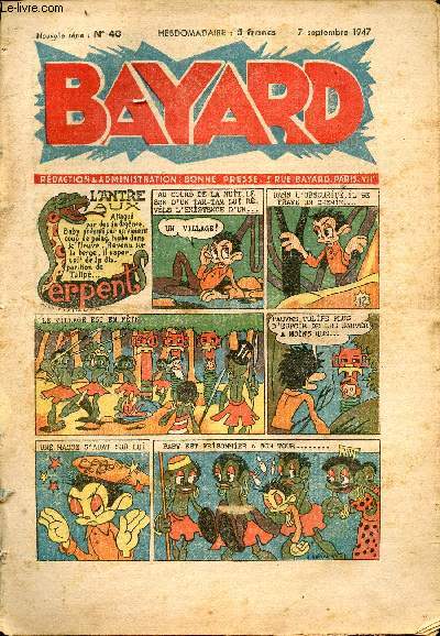 Bayard, nouvelle srie - Hebdomadaire n40 - 7 septembre 1947