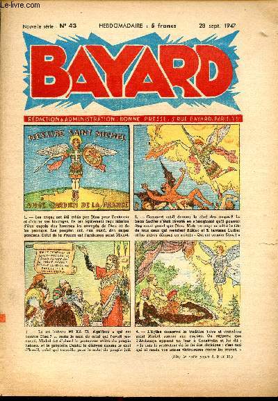 Bayard, nouvelle srie - Hebdomadaire n43 - 28 septembre 1947