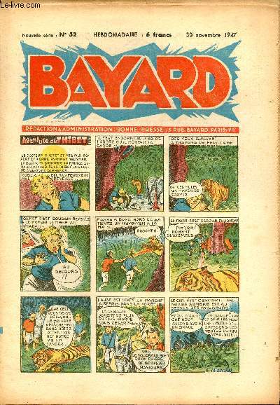 Bayard, nouvelle srie - Hebdomadaire n52 - 30 novembre 1947