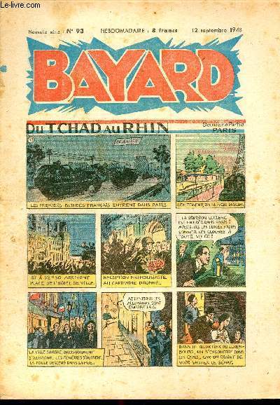 Bayard, nouvelle srie - Hebdomadaire n93 - 12 septembre 1948